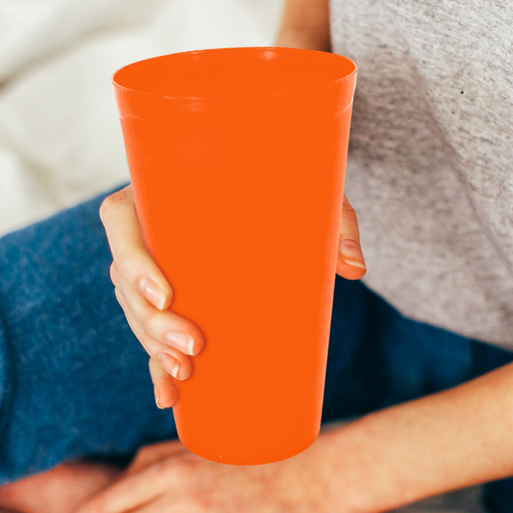 Vaso de Plástico color Naranja 470ml
