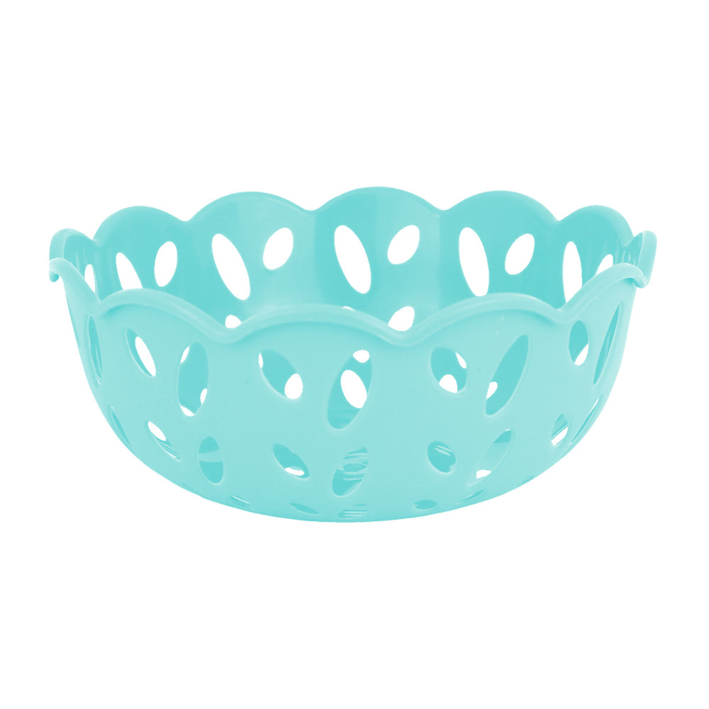 Canasta Calada para Almacenamiento, color Aqua