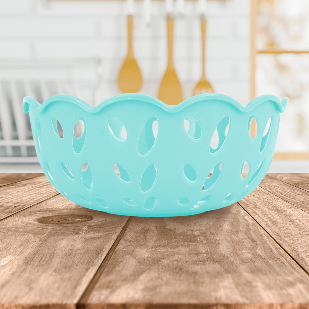 Canasta Calada para Almacenamiento, color Aqua