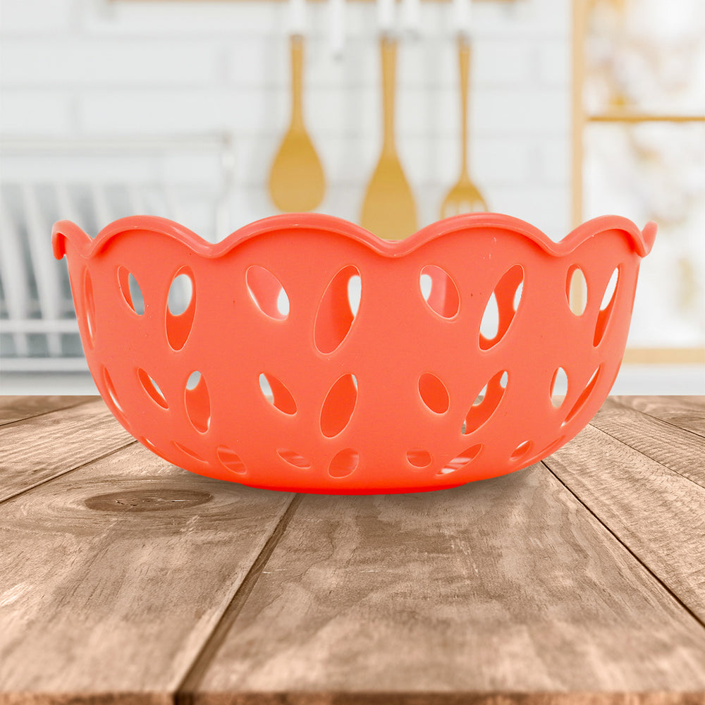 Canasta Calada para Almacenamiento, color Mamey