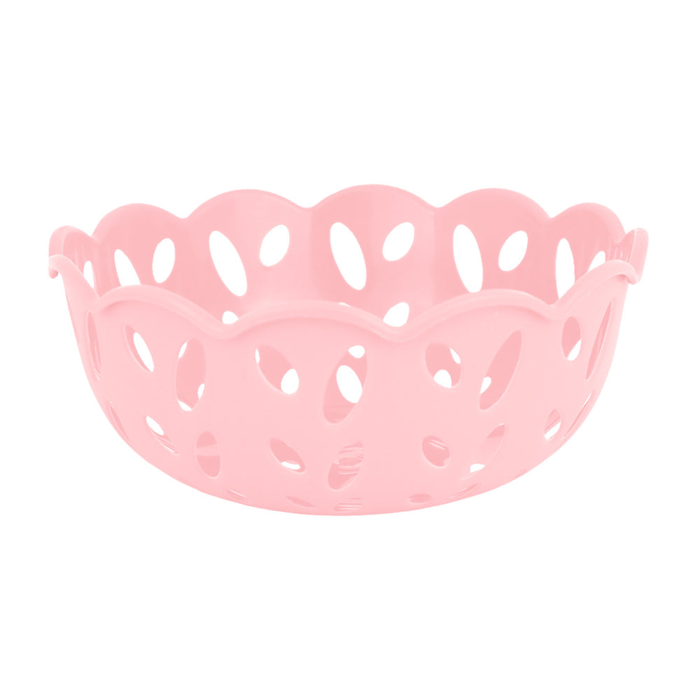 Canasta Calada para Almacenamiento, color Rosa