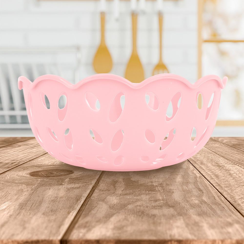 Canasta Calada para Almacenamiento, color Rosa