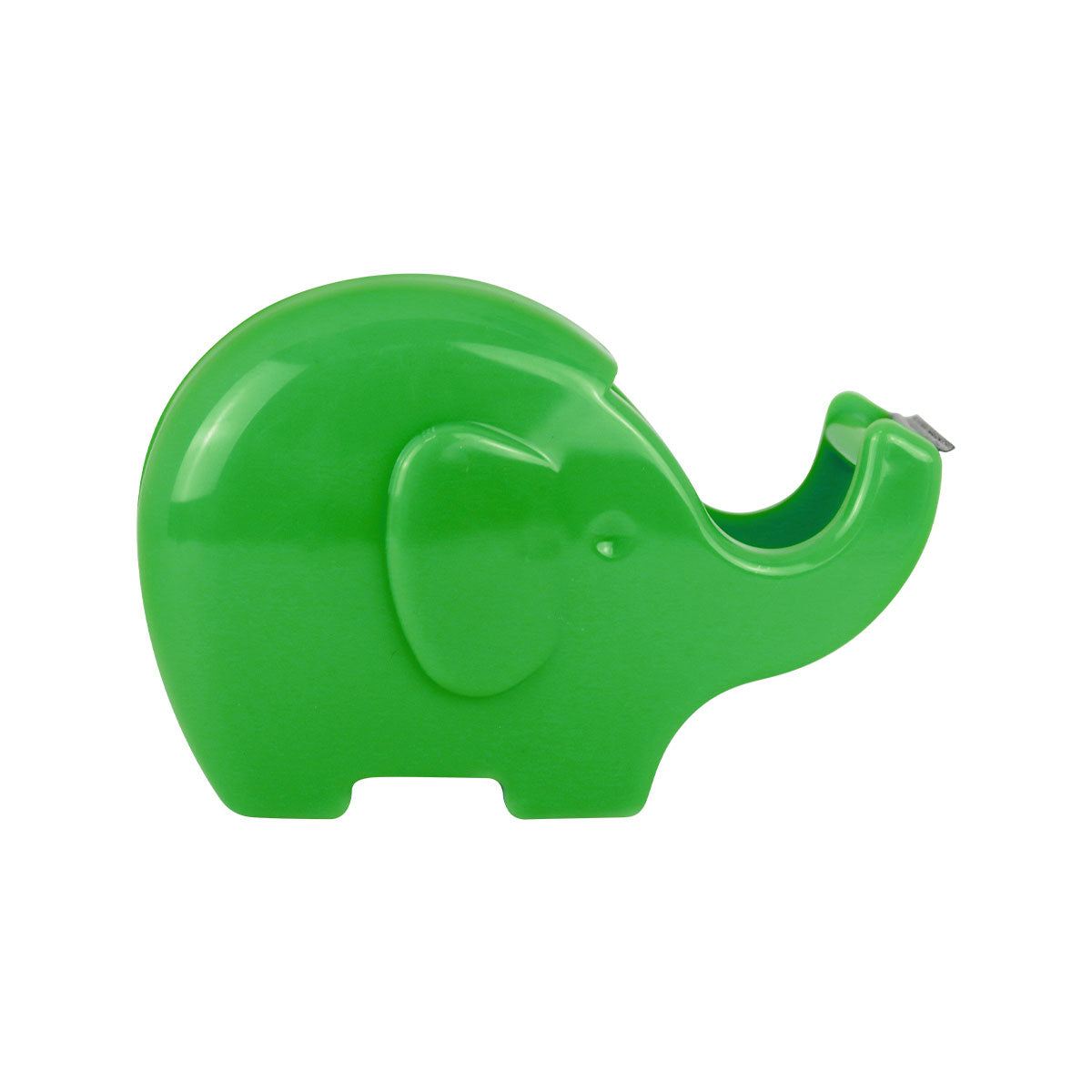 Dispensador de Cinta Adhesiva en Forma de Elefante, Color Verde