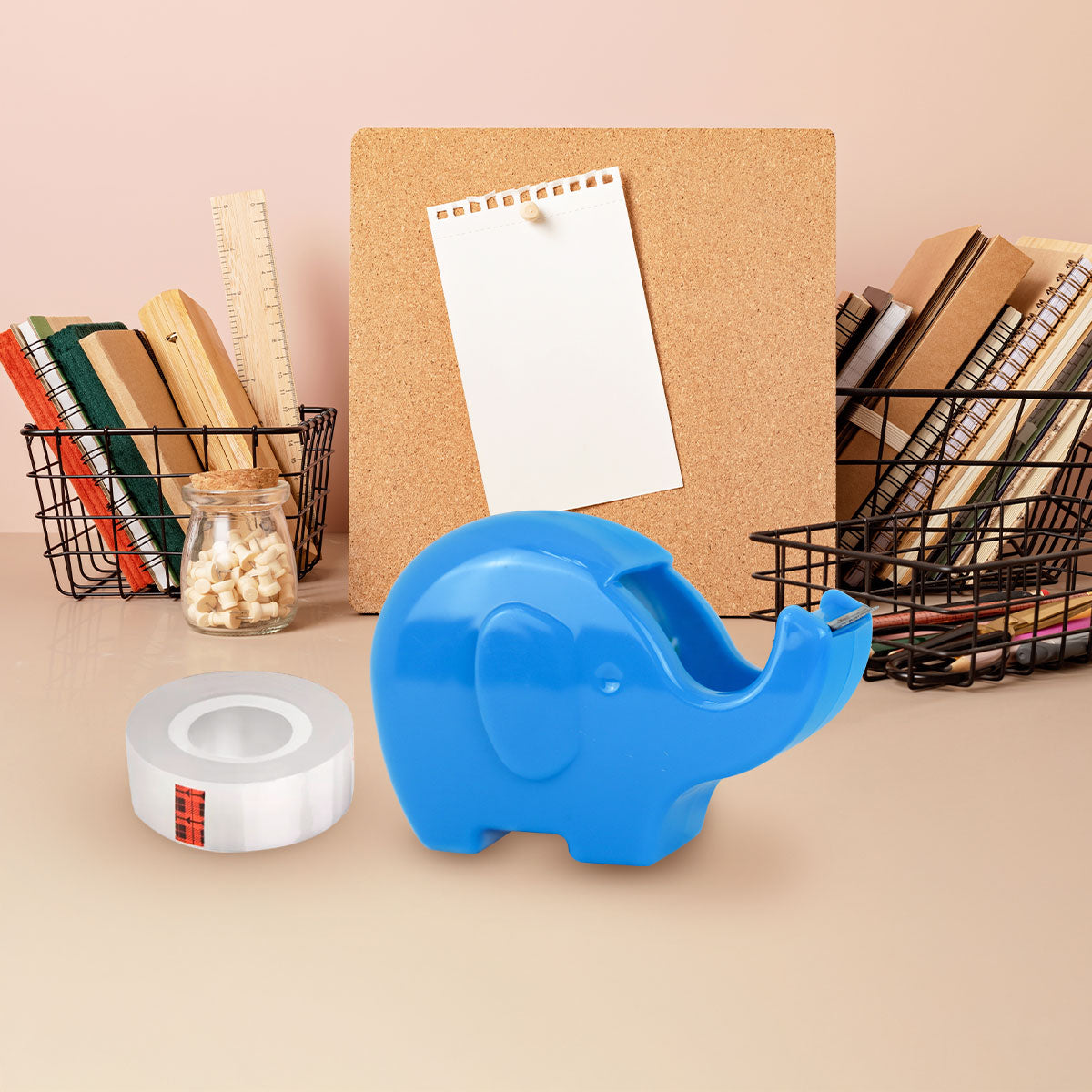 Dispensador de Cinta Adhesiva en Forma de Elefante