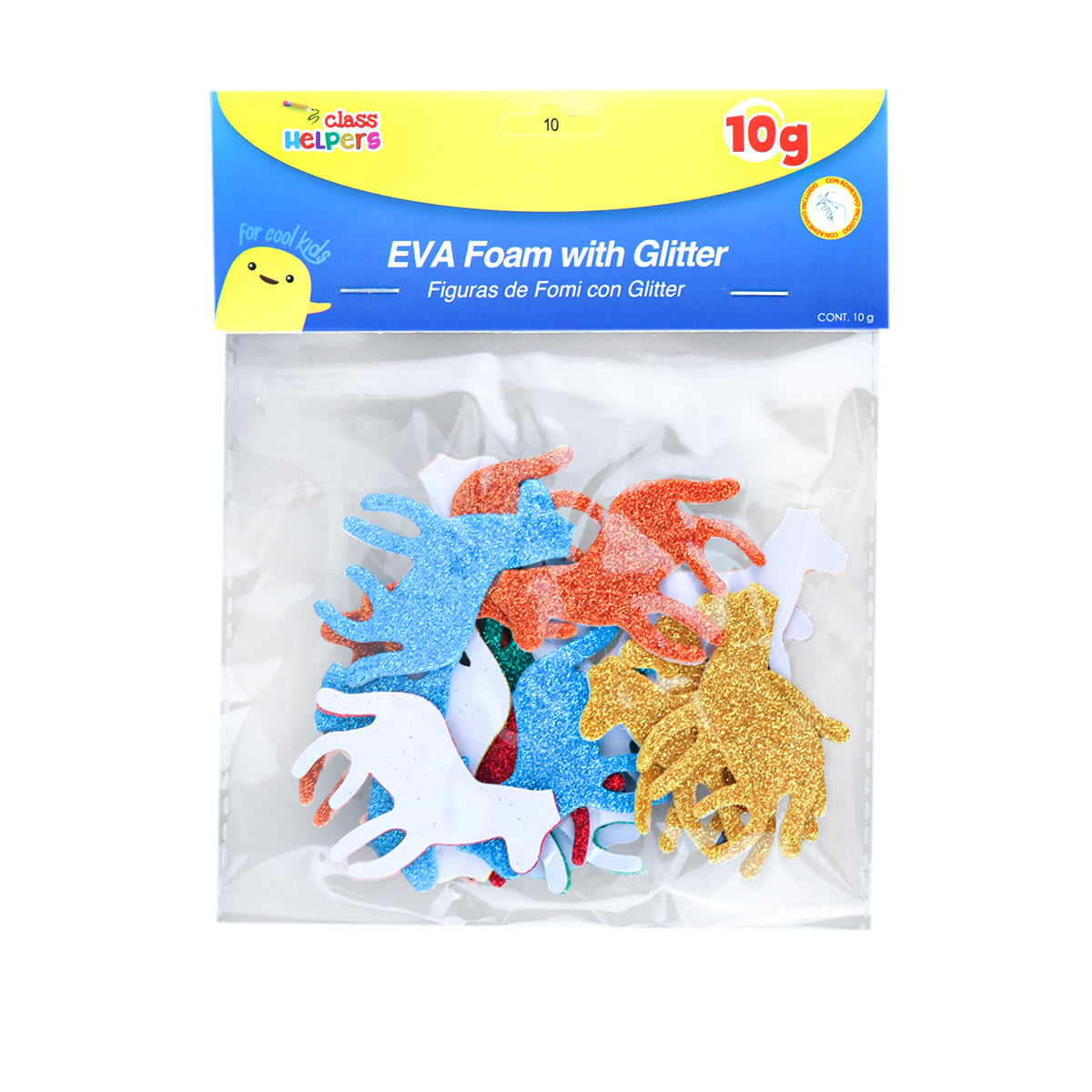 Figuras de Foamy con Adhesivo en Forma de Animales