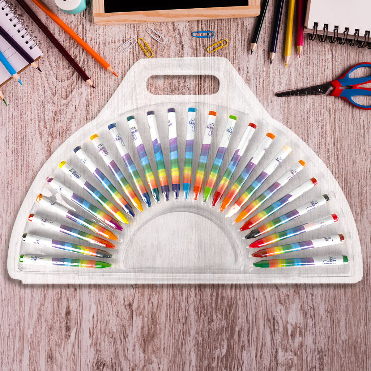 Set de Crayones de Colores, 24 pzas