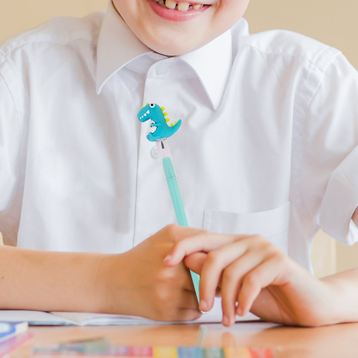 Lapiceros Tipo Pencil Dinosaurios con 3 Pza.