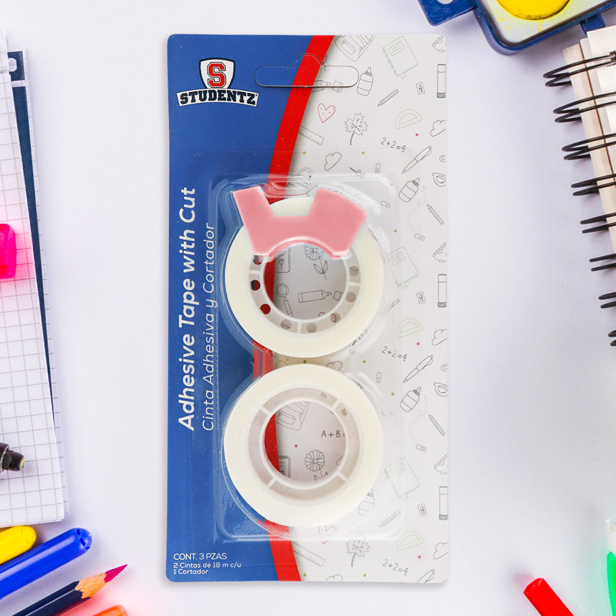 Set de Cintas Adhesivas + Cortador