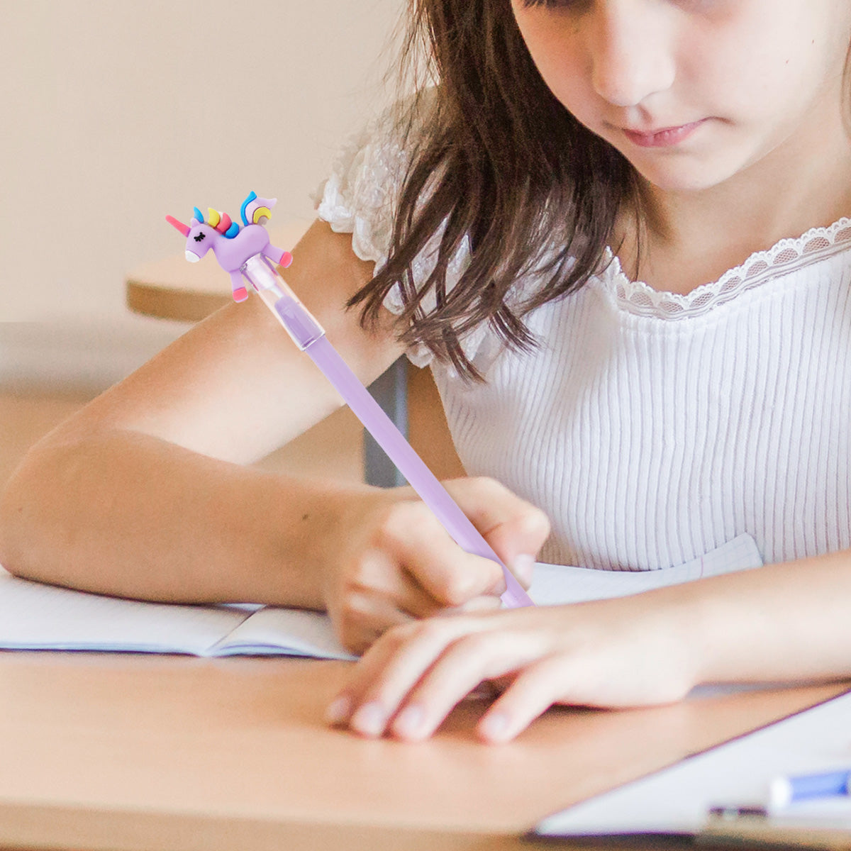 Lapiceros Tipo Pencil Unicornio con 3 Pza.