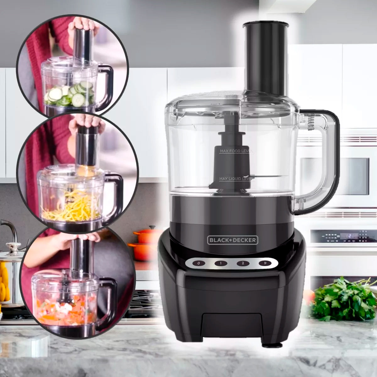 Procesador de Alimentos Black Decker Waldo s