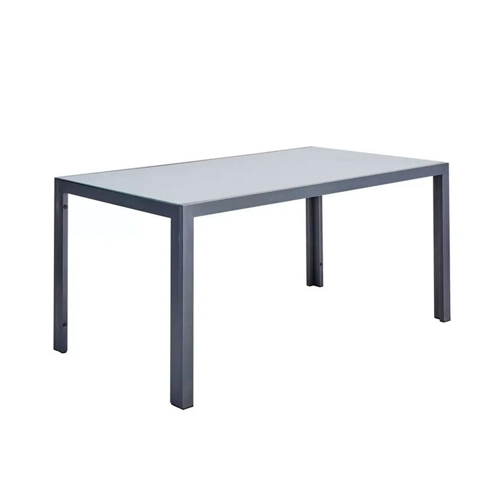 Mesa de Comedor para Jardín con Cubierta de Cristal