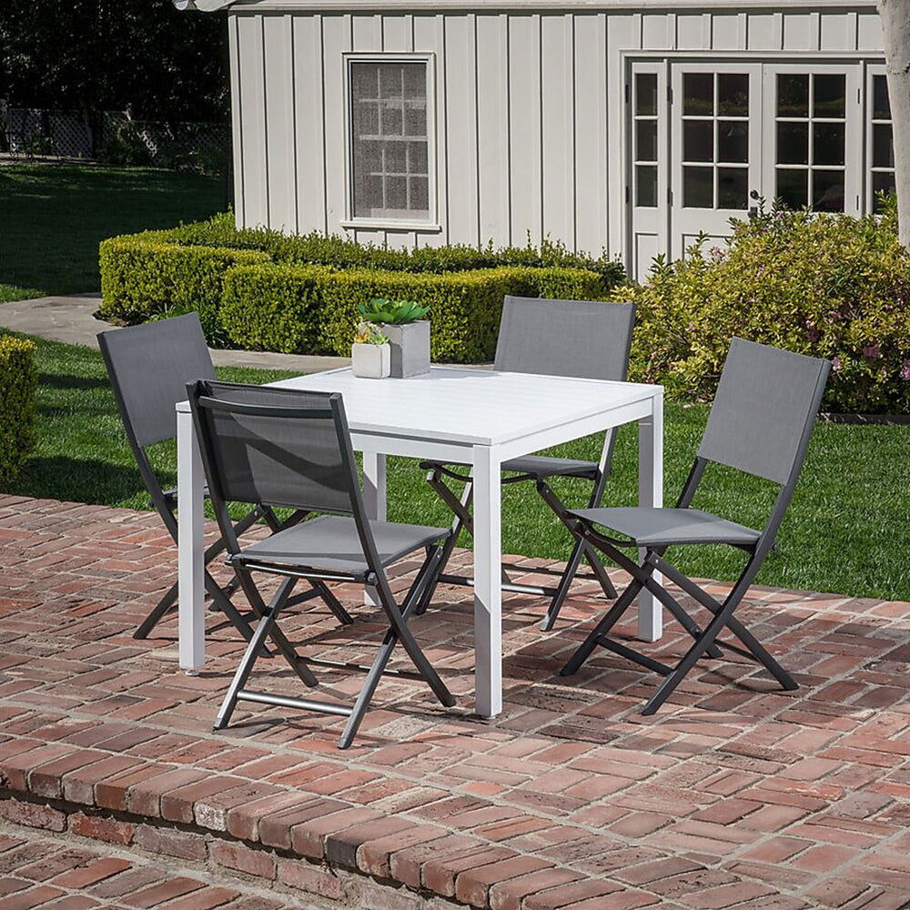Mesa de Comedor Contemporánea con Base de Metal color Blanco