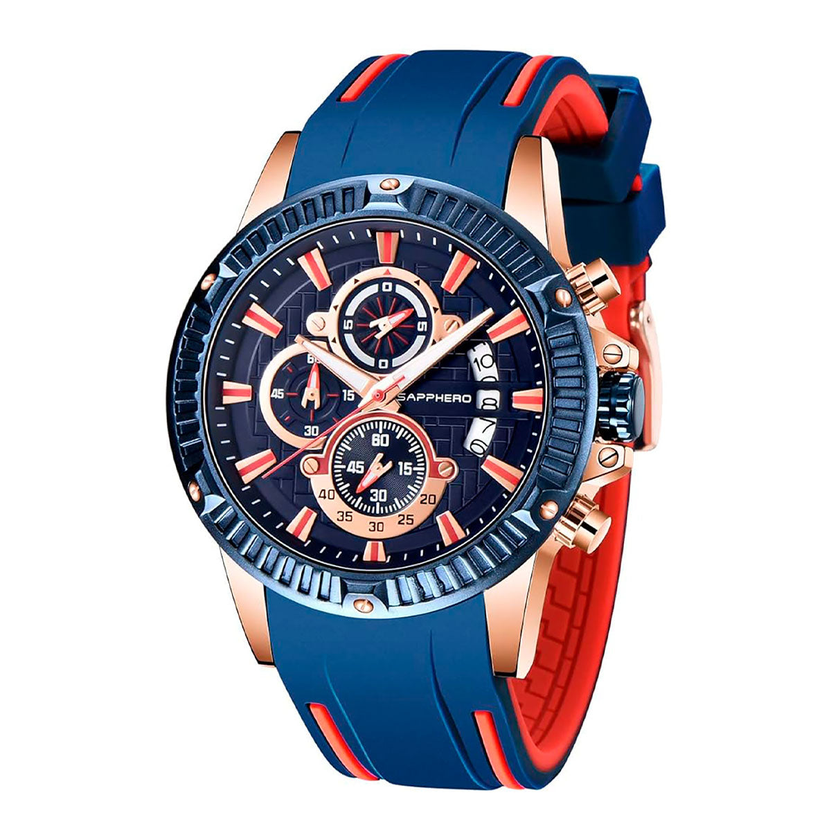 Reloj color Azul para Caballero, Bofute (Reacondicionado)