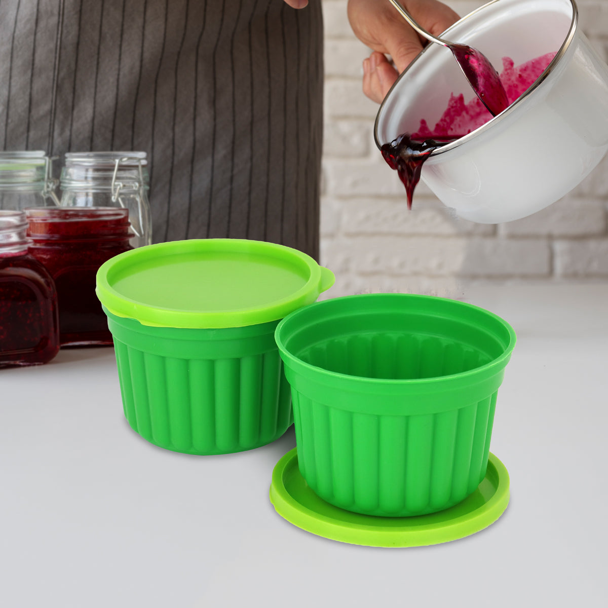 Gelatineros color Verde, 2 piezas