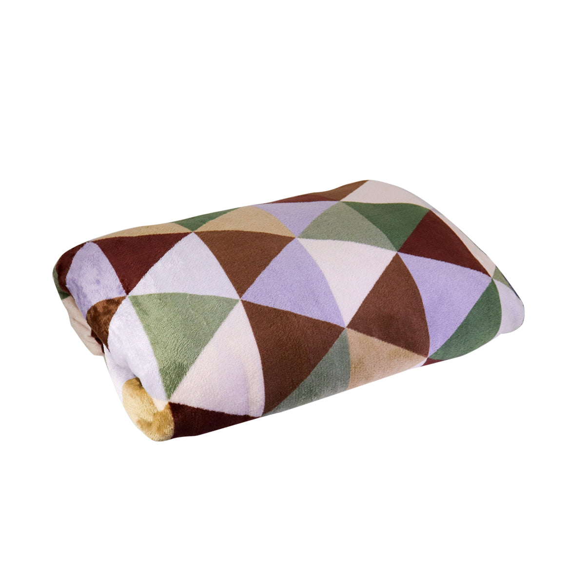 Cobija Afelpada con Diseño de Triángulos, 179x148cm
