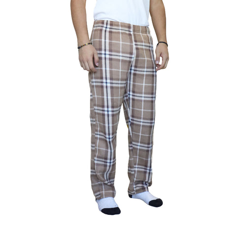 Pantalón de Pijama color Beige con Blanco para Caballero