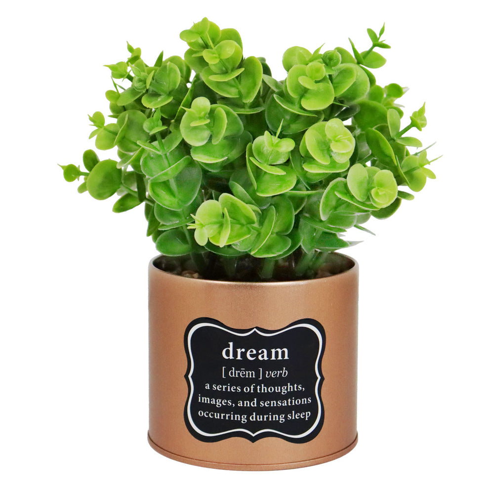 Maceta Dream con Planta Artificial, Color Verde