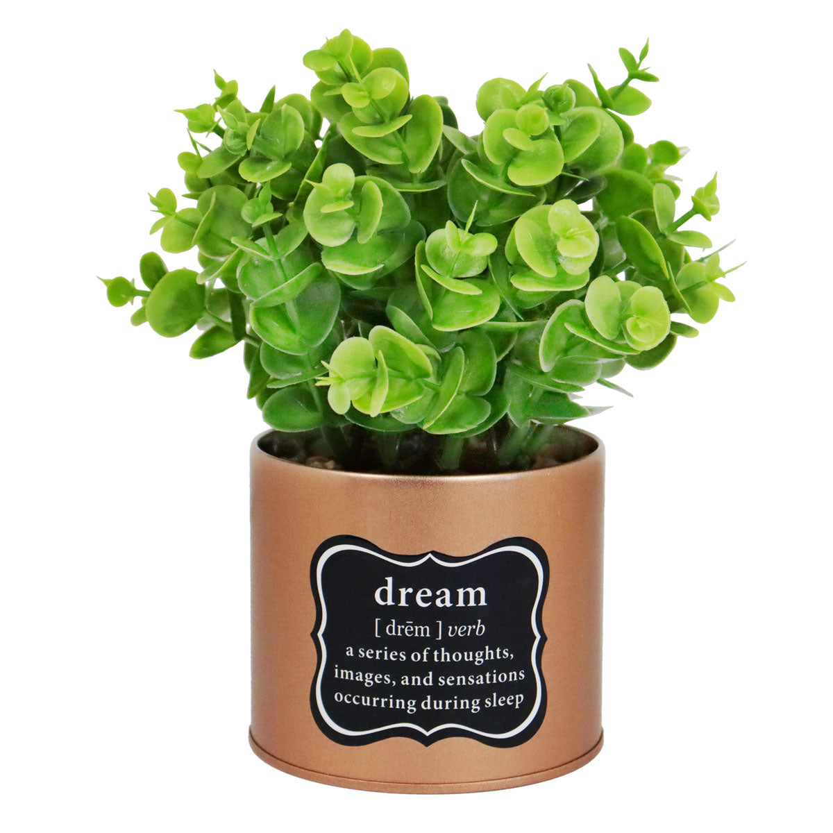 Maceta Dream con Planta Artificial, Color Verde