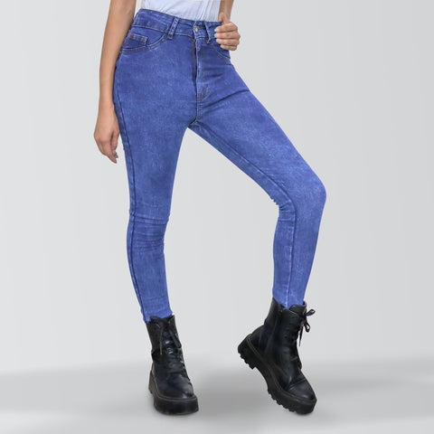 Jeans de Mezclilla Juvenil para Mujer, color Azul Claro