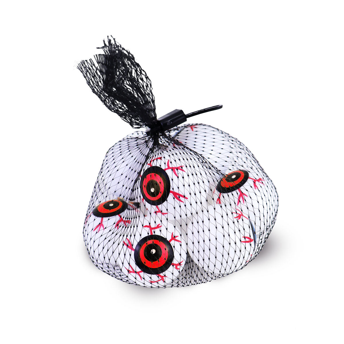 Pelotas de Plástico con Diseño de Ojo color Rojo, 10pzas