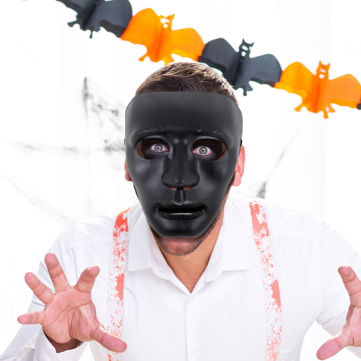 Máscara color Negro para Disfraz de Halloween