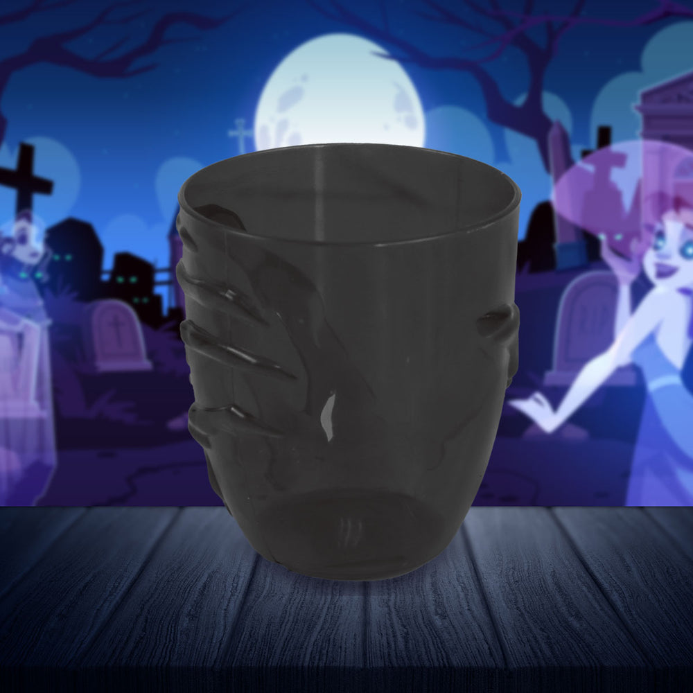 Mano Fantasmal, Vaso de Plástico, Color Negro