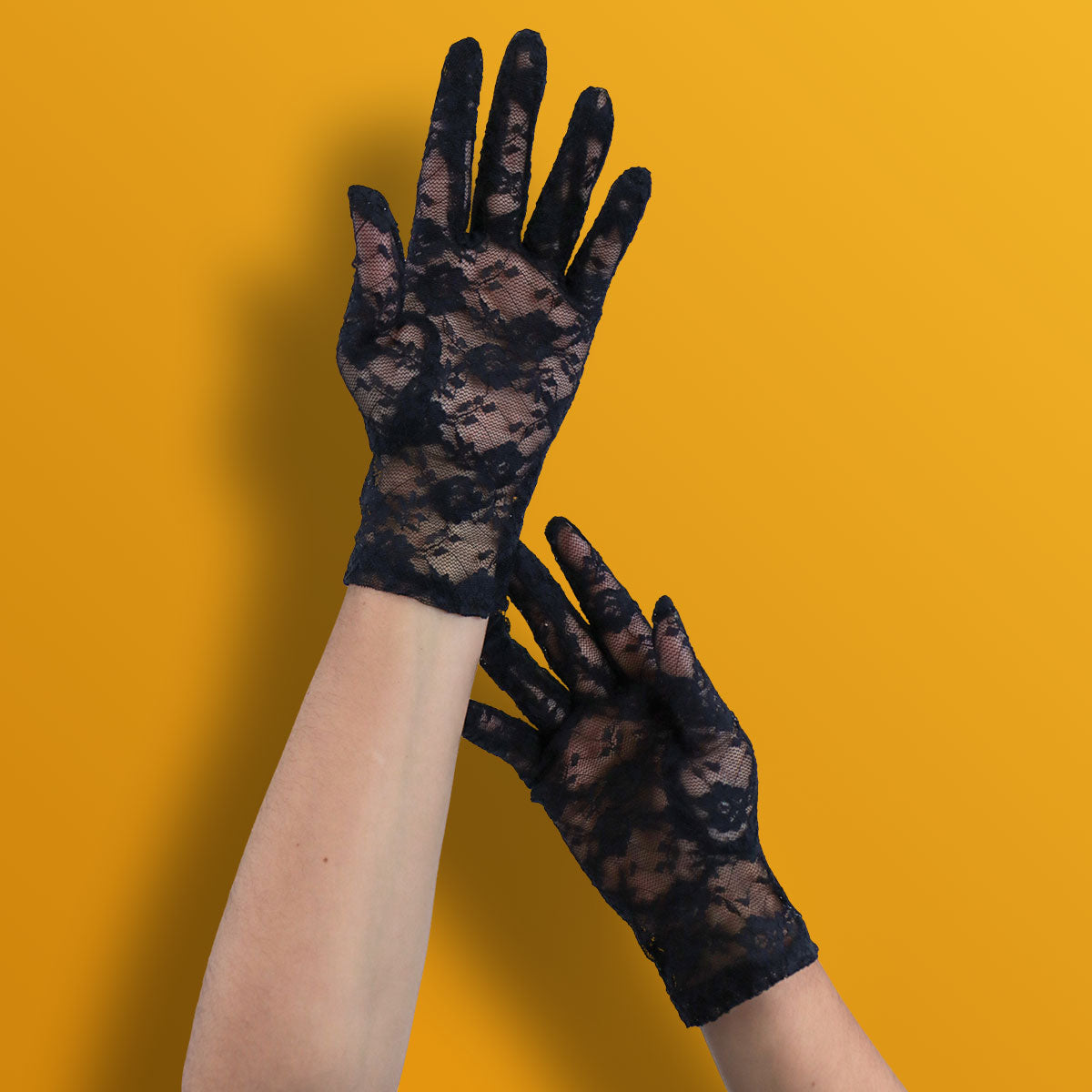 Guantes Negros de Encaje, Halloween
