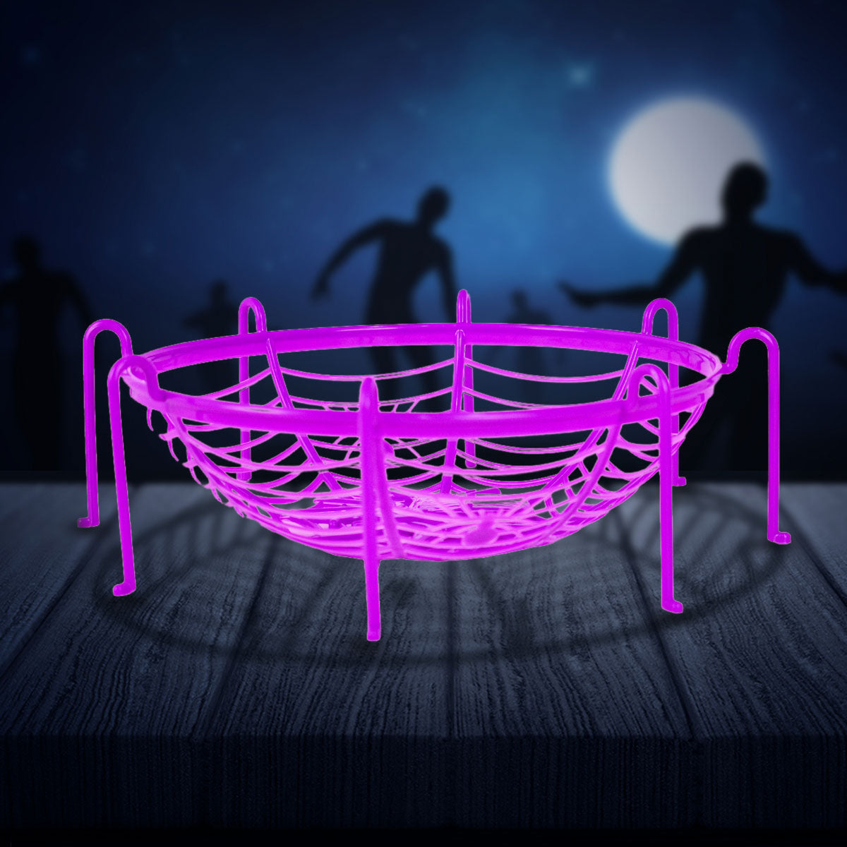 Bowl, Diseño de Telaraña y Arañas, Color Morado