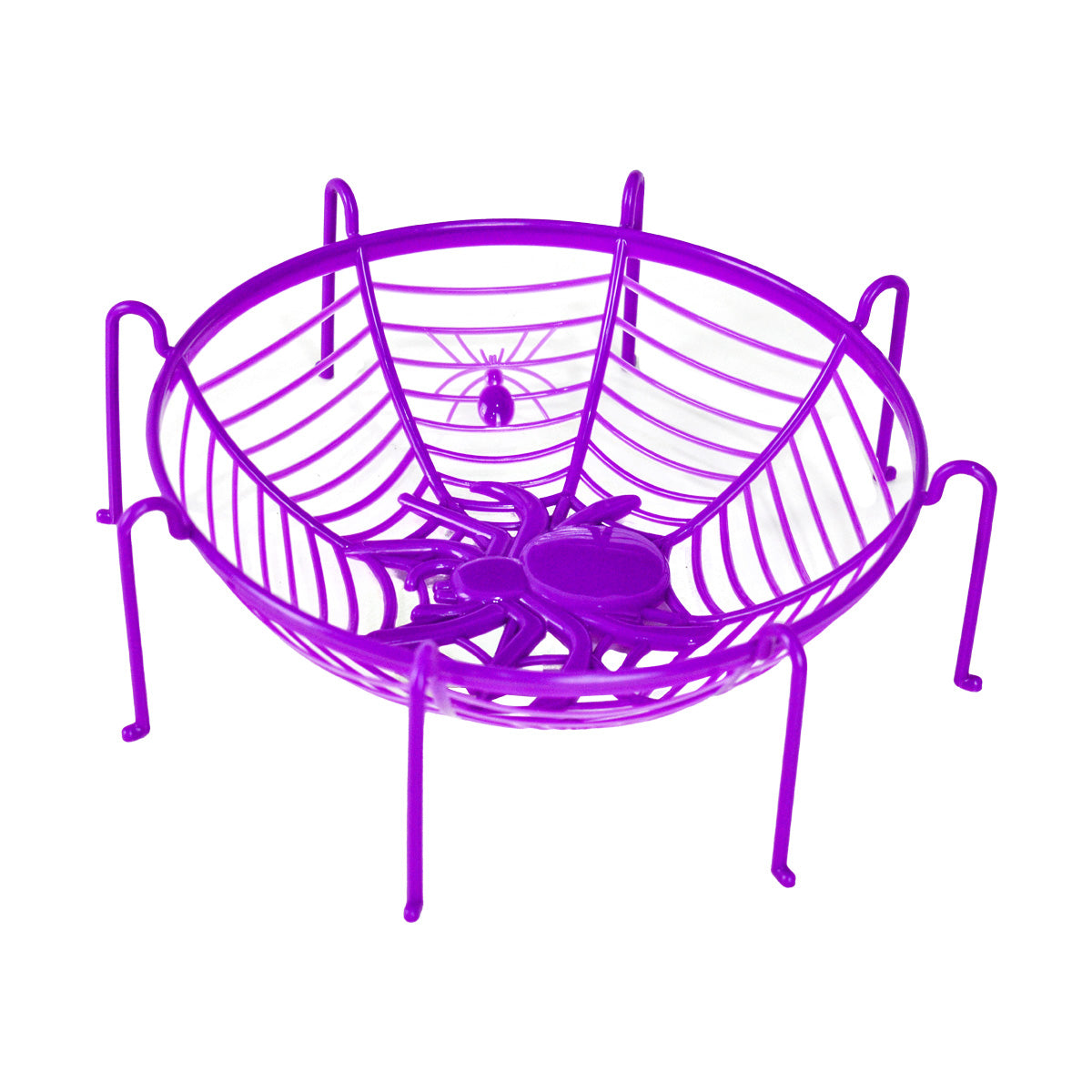 Bowl, Diseño de Telaraña y Arañas, Color Morado