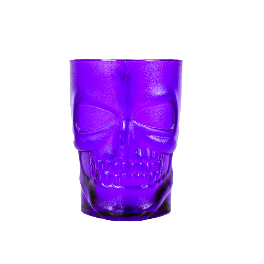 Vaso con Diseño de Calavera para Halloween, color Morado