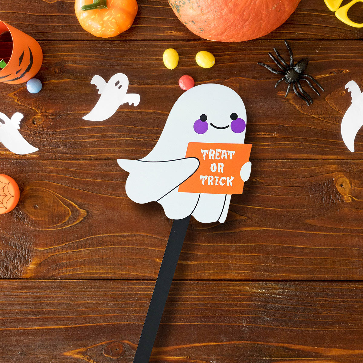 Estaca Decorativa con Diseño de Fantasma para Halloween