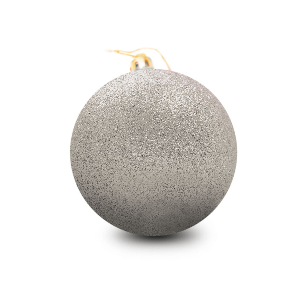 Esfera Jumbo Navideña, Glitter, Color Champagne