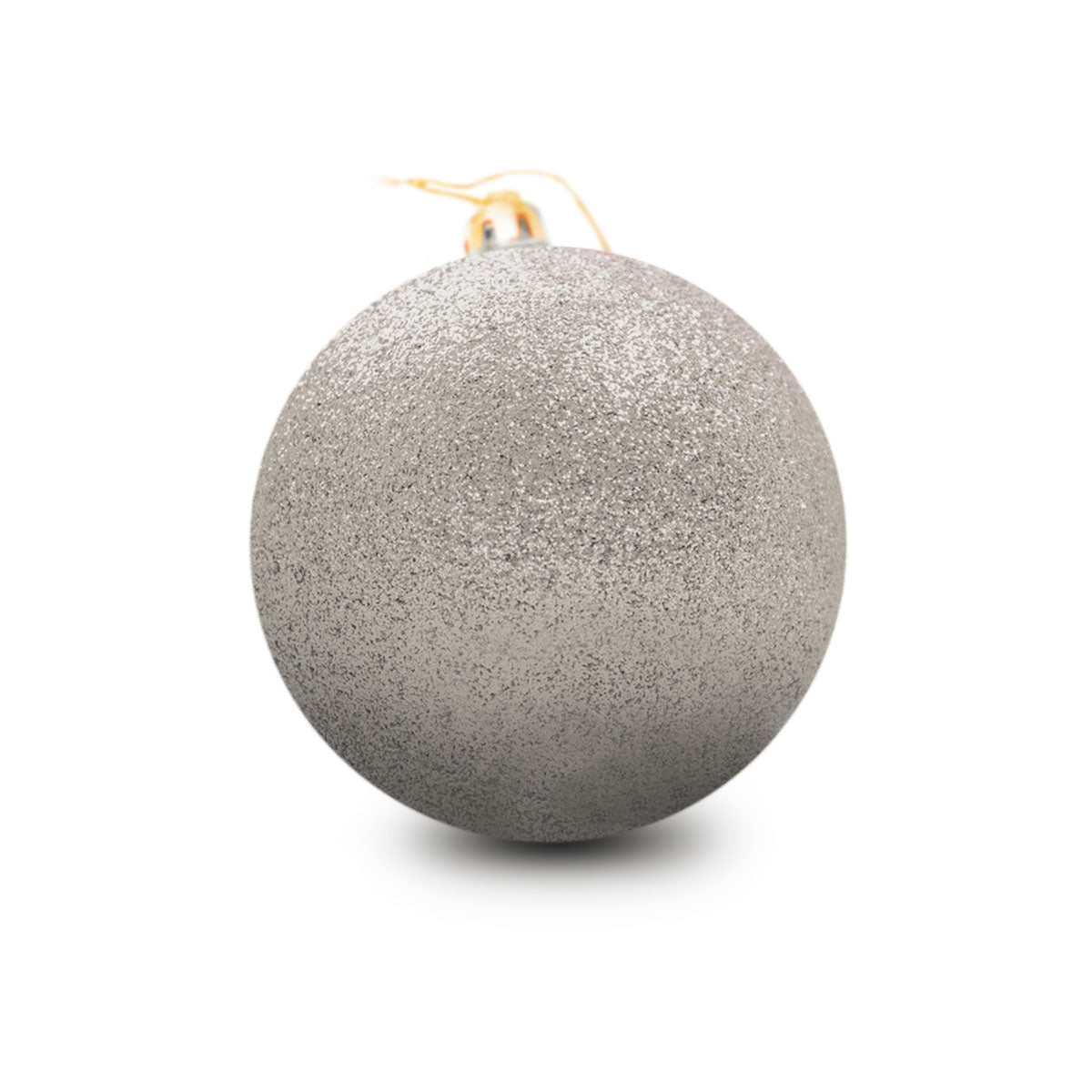 Esfera Jumbo Navideña, Glitter, Color Champagne