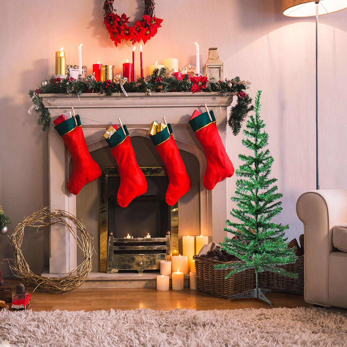 Árbol Navideño color Verde, 1.2m