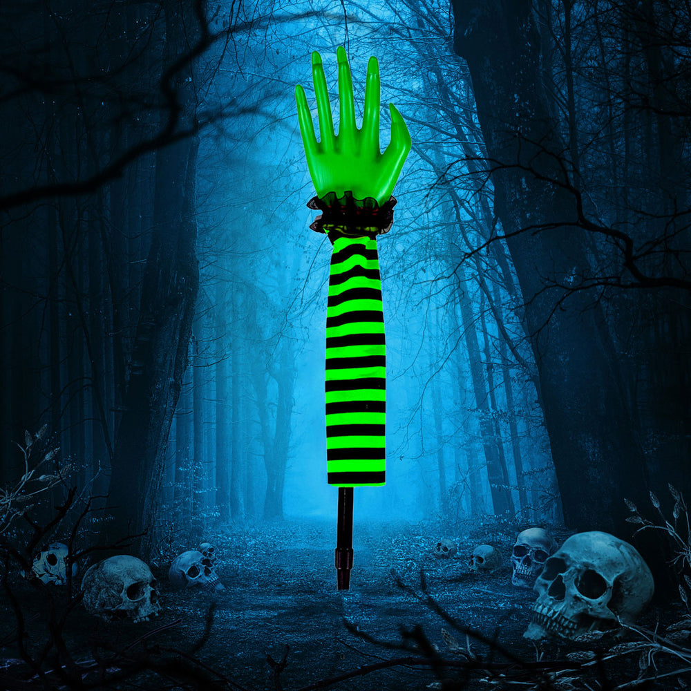 Estaca con Diseño de Brazo de Bruja color Verde