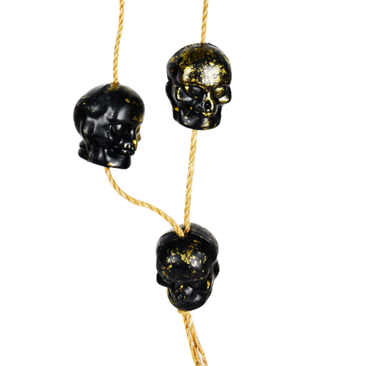 Collar con Calaveras color Dorado para Halloween