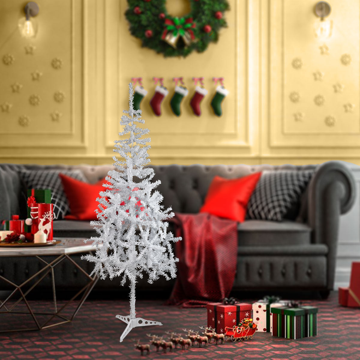 Árbol Navideño color Blanco, 1.2m