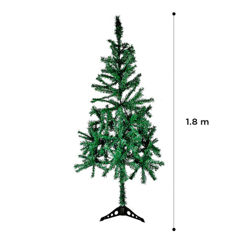 Árbol Artificial color Verde para Navidad, 1.8m