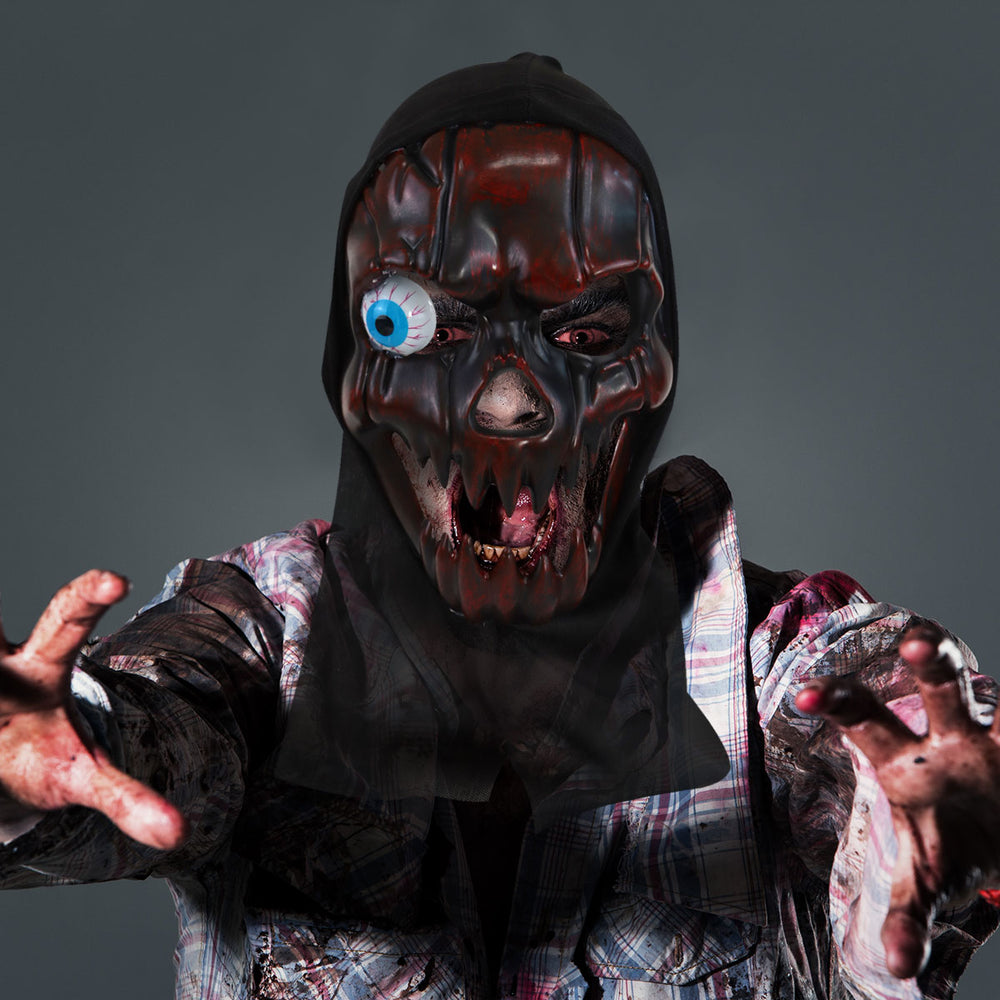 Máscara de Cráneo color Negro para Disfraz