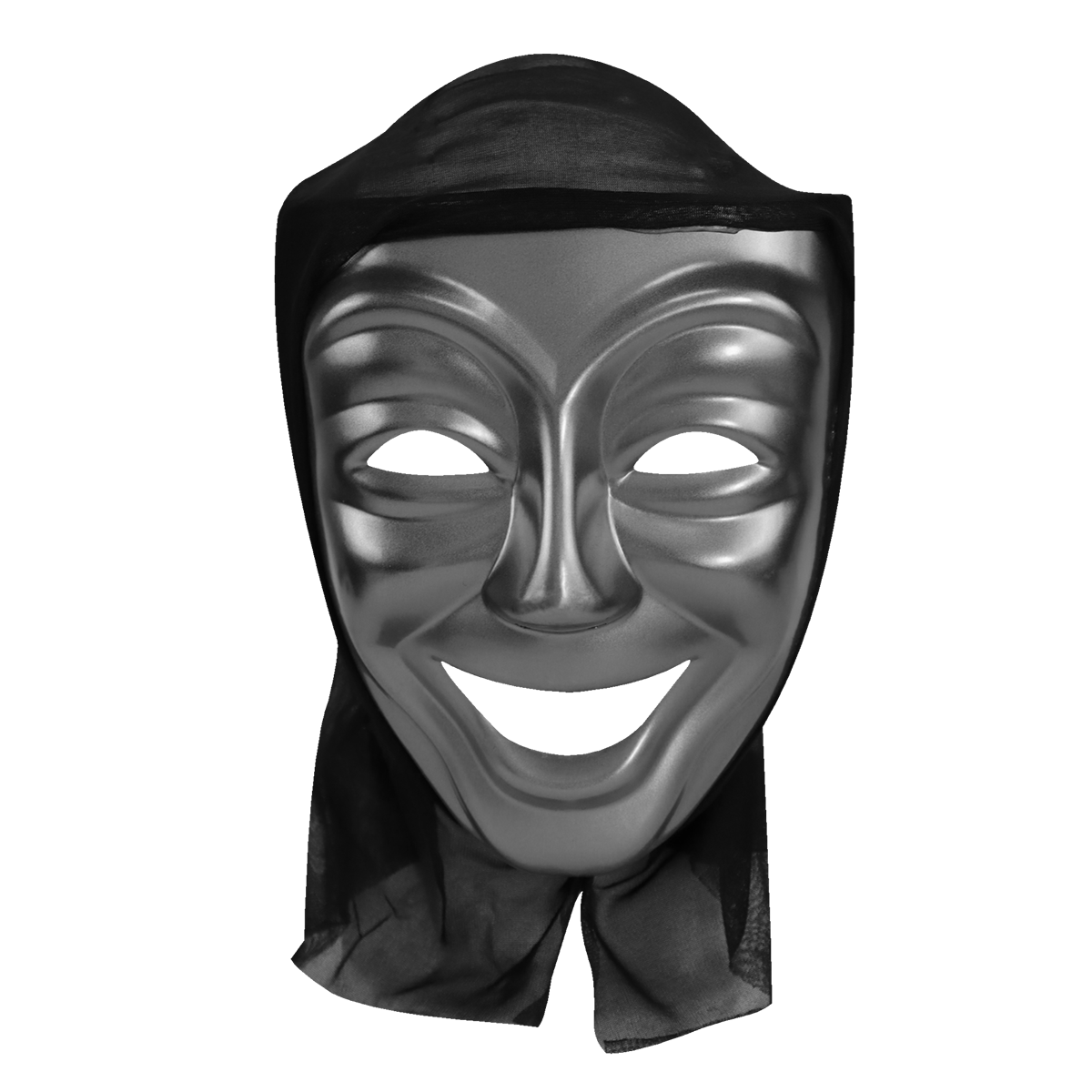 Máscara de Teatro color Plata para Halloween