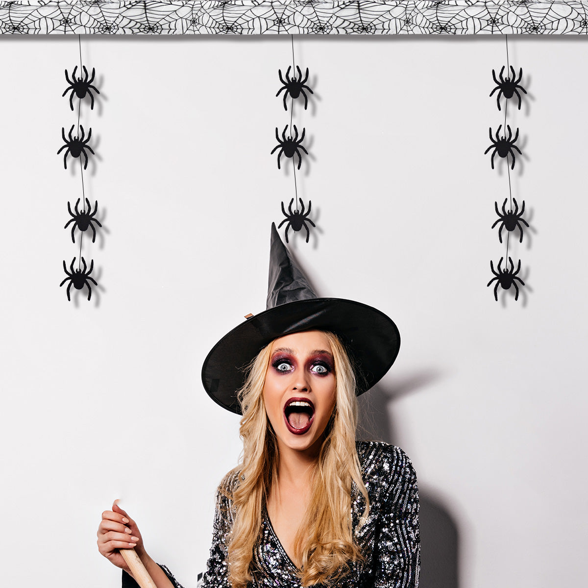 Telaraña con Arañas, Decoración Colgante