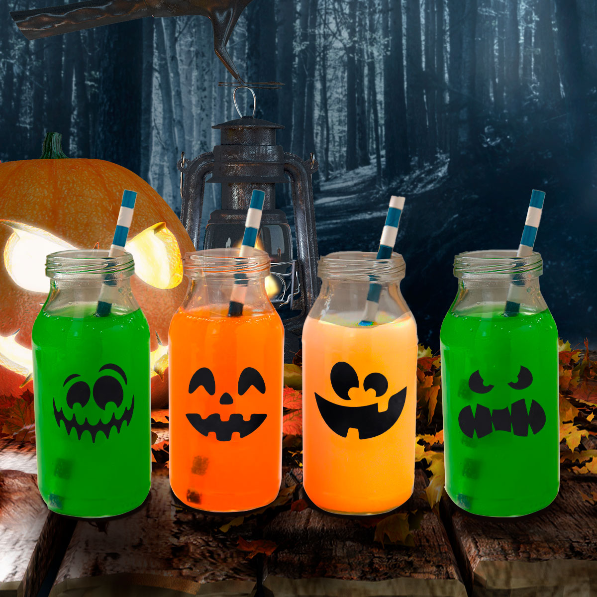 Accesorios Decorativos de Halloween para Vasos de Shots