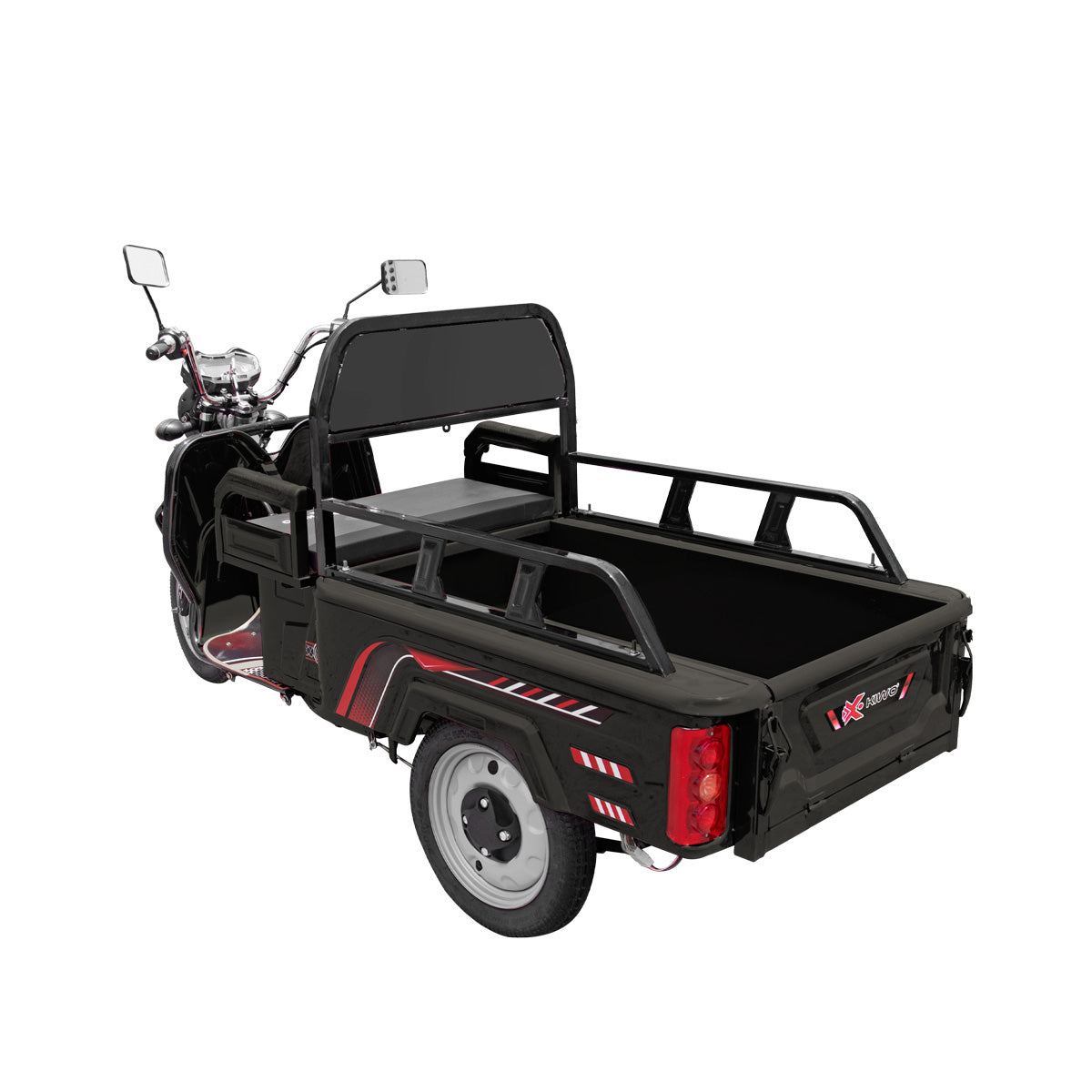 Triciclo de Carga Eléctrico Kiwo, Color Negro