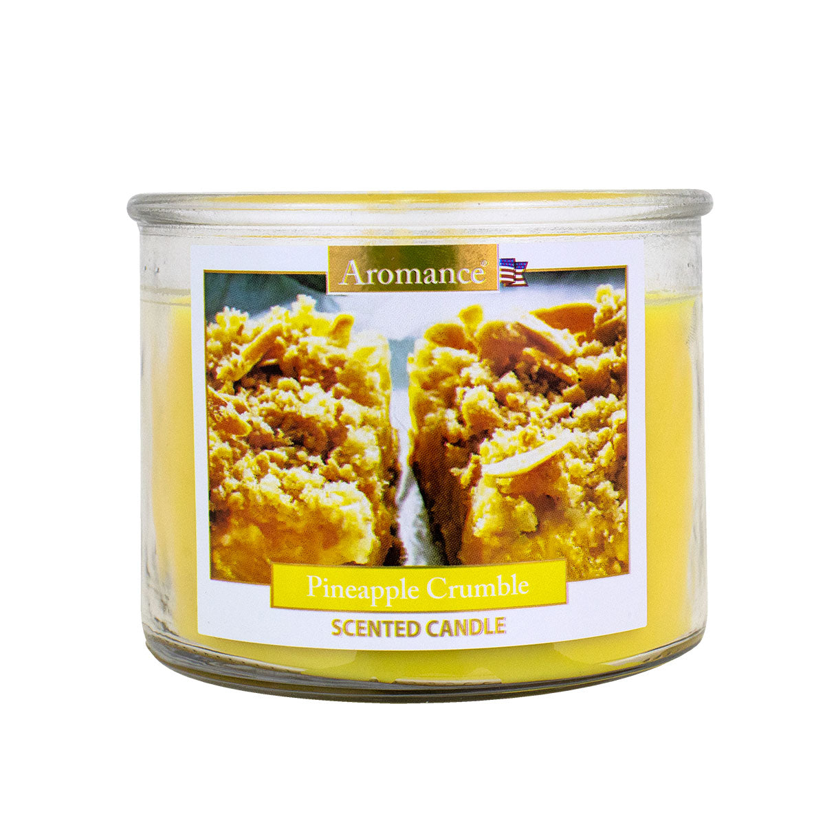 Vela Aromática a Piña con Manzana, 3 Pabilos