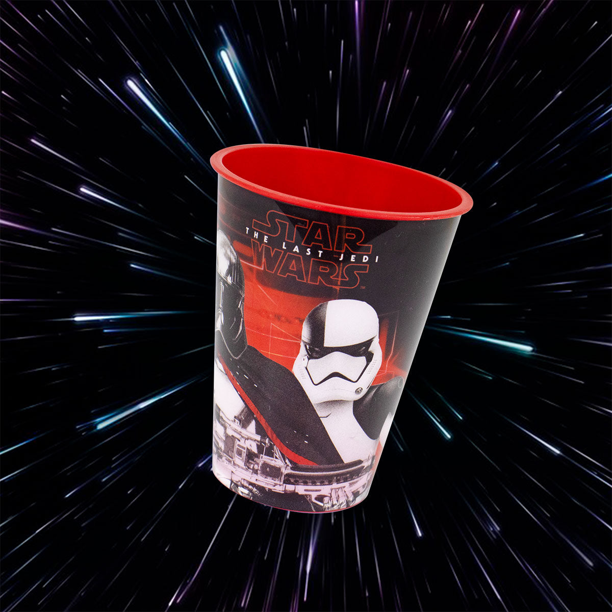 Vaso de Plástico Star Wars Episodio VIII color Rojo 500ml.