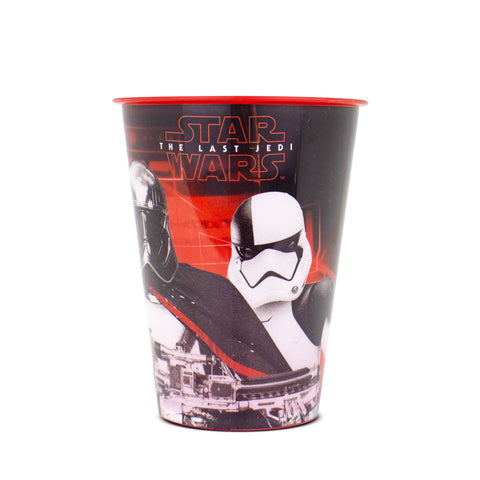 3X2 Vaso de Plástico Star Wars Episodio VIII color Rojo 500ml.