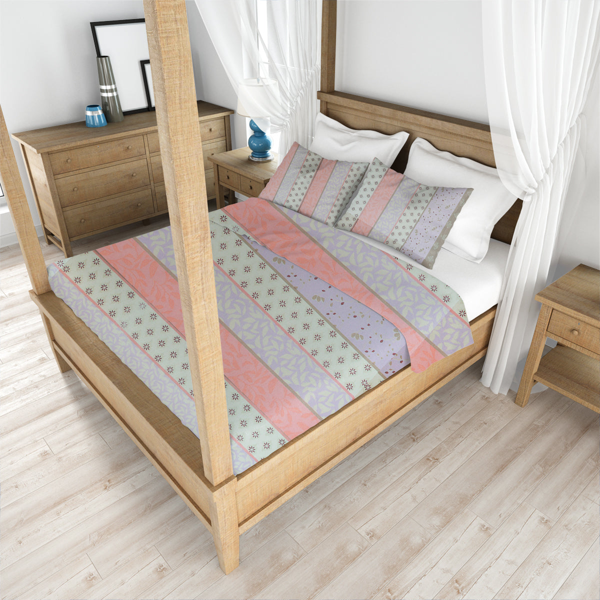 Juego de Sábanas Individual, Colores Pastel