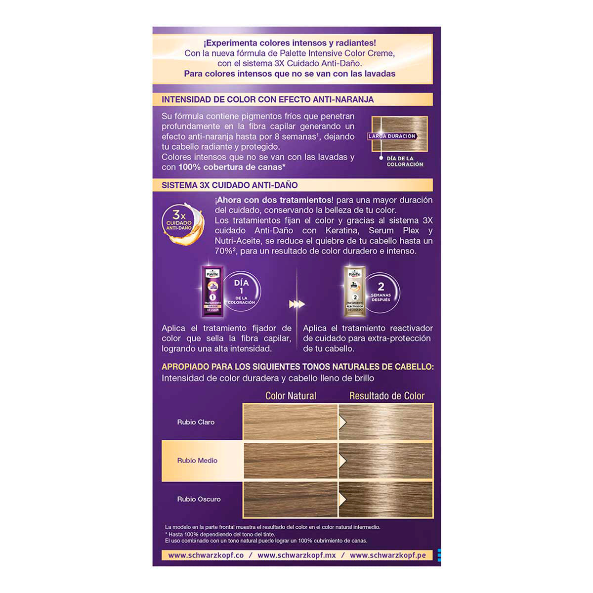 Tinte de Cabello, Palette, Color Creme Rubio Extra Claro Cenizo 9-1