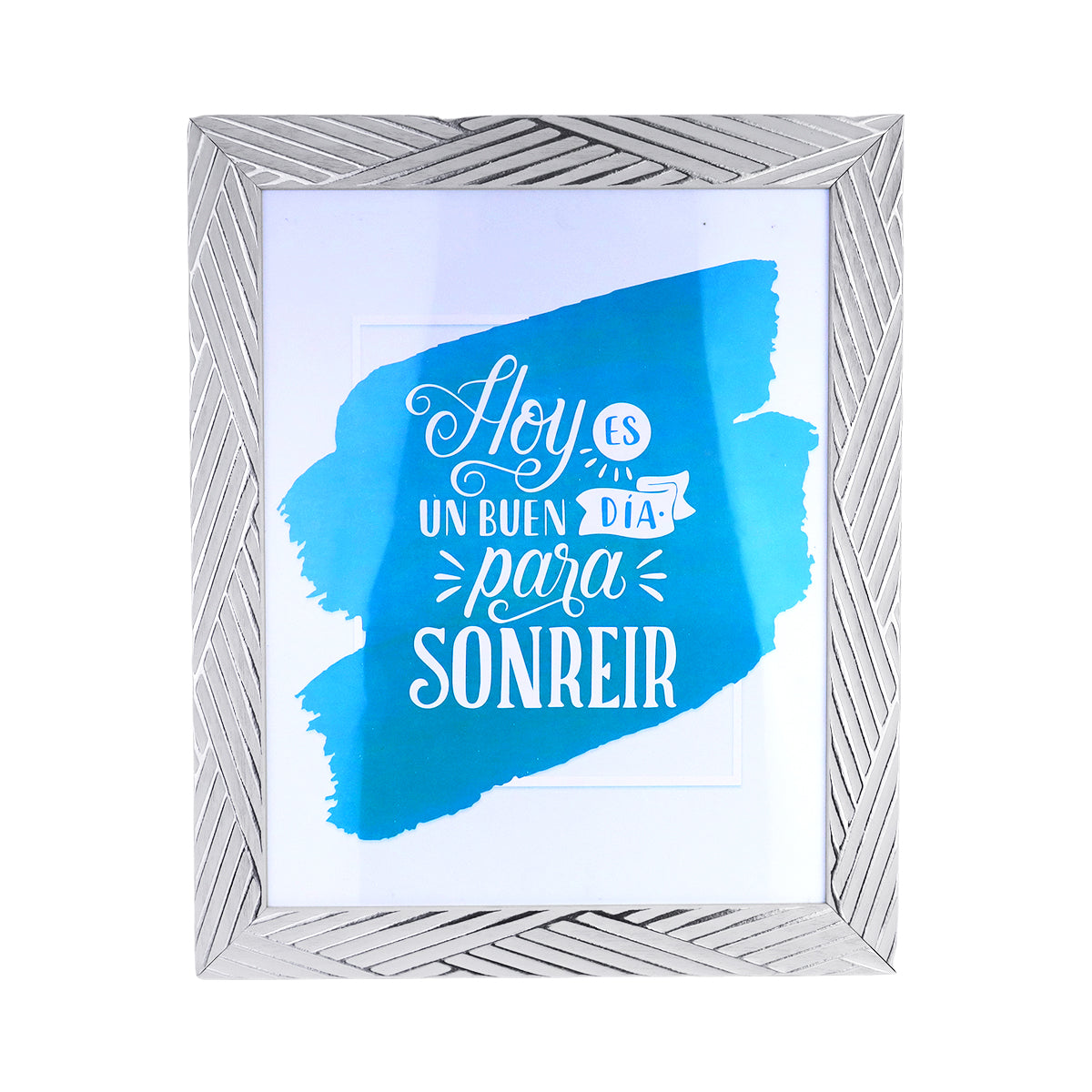 Portarretratos con Diseño de Líneas color Gris 20x25cm