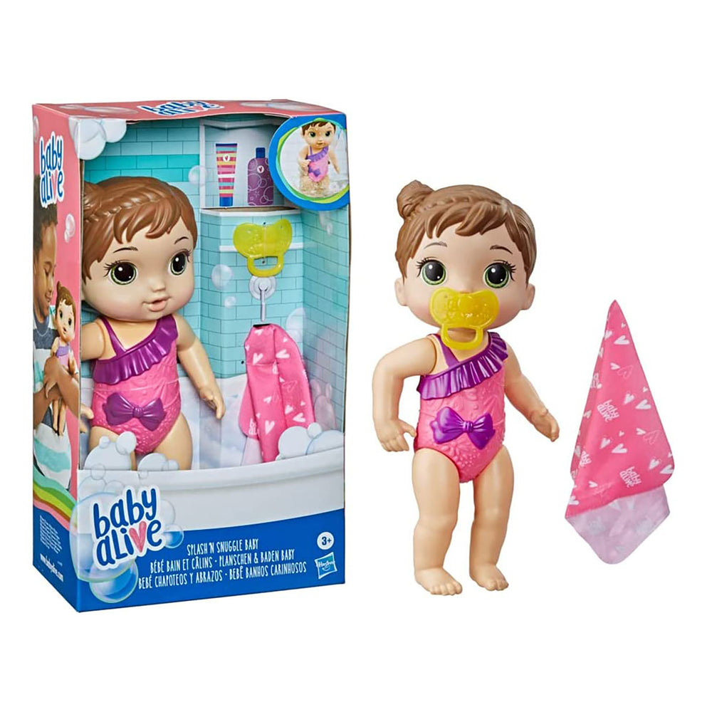 Baby Alive Chapoteo y Abrazos, Traje de Baño Morado
